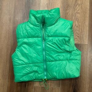 Green Puffer Vest